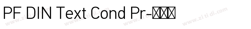 PF DIN Text Cond Pr字体转换